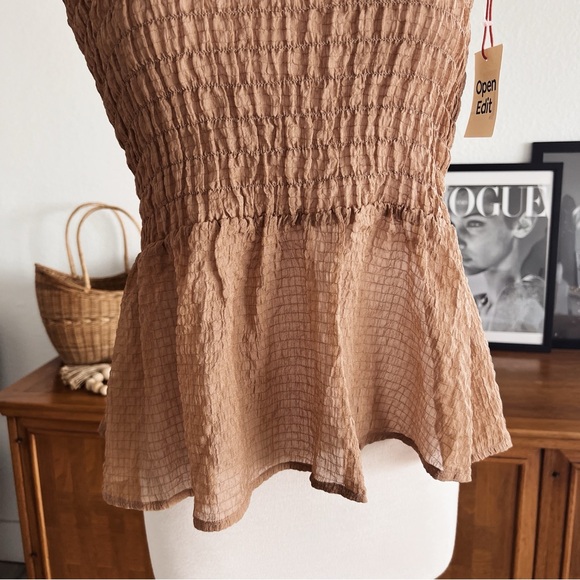 TAN STRAPLESS STRETCHY TOP #0322 - Picture 5 of 7